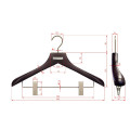 Clips Branded Wooden Suit Hangers for Clothes